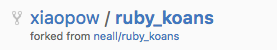 Ruby Koans Forked repo